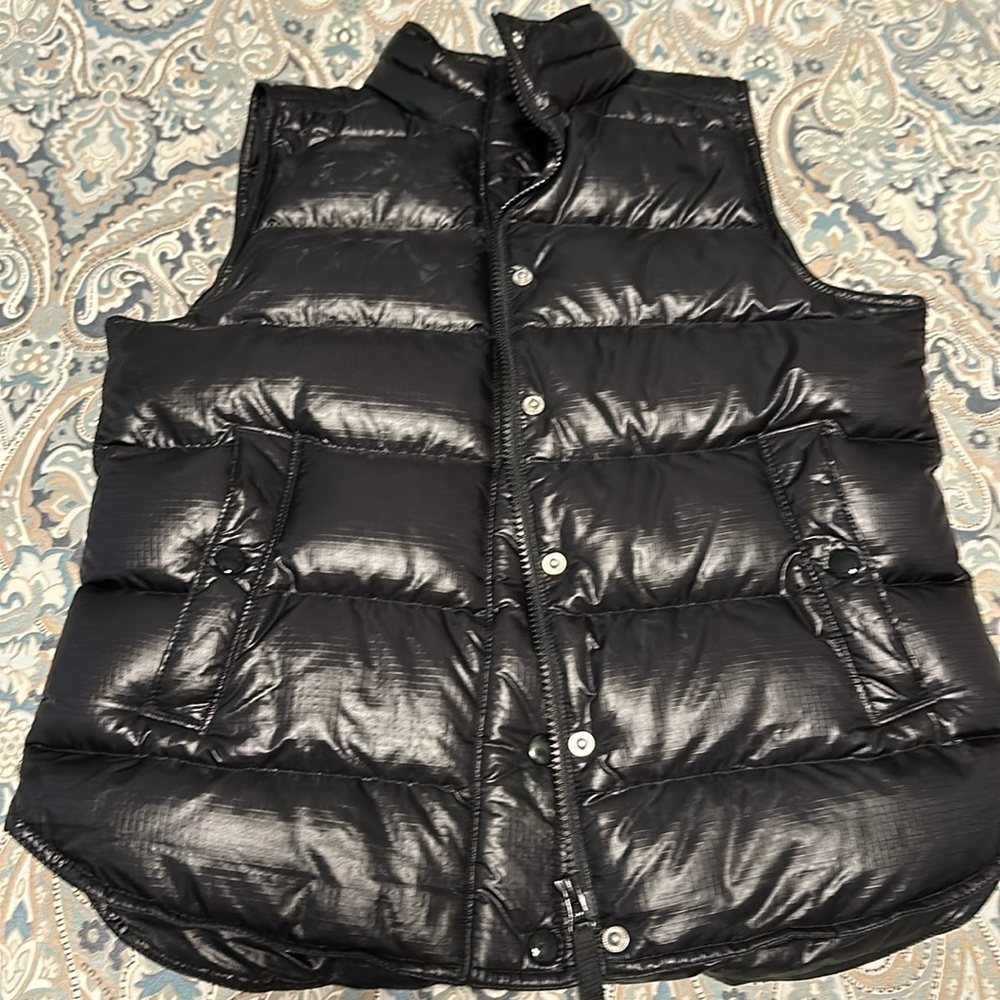 JCREW - black puff vest